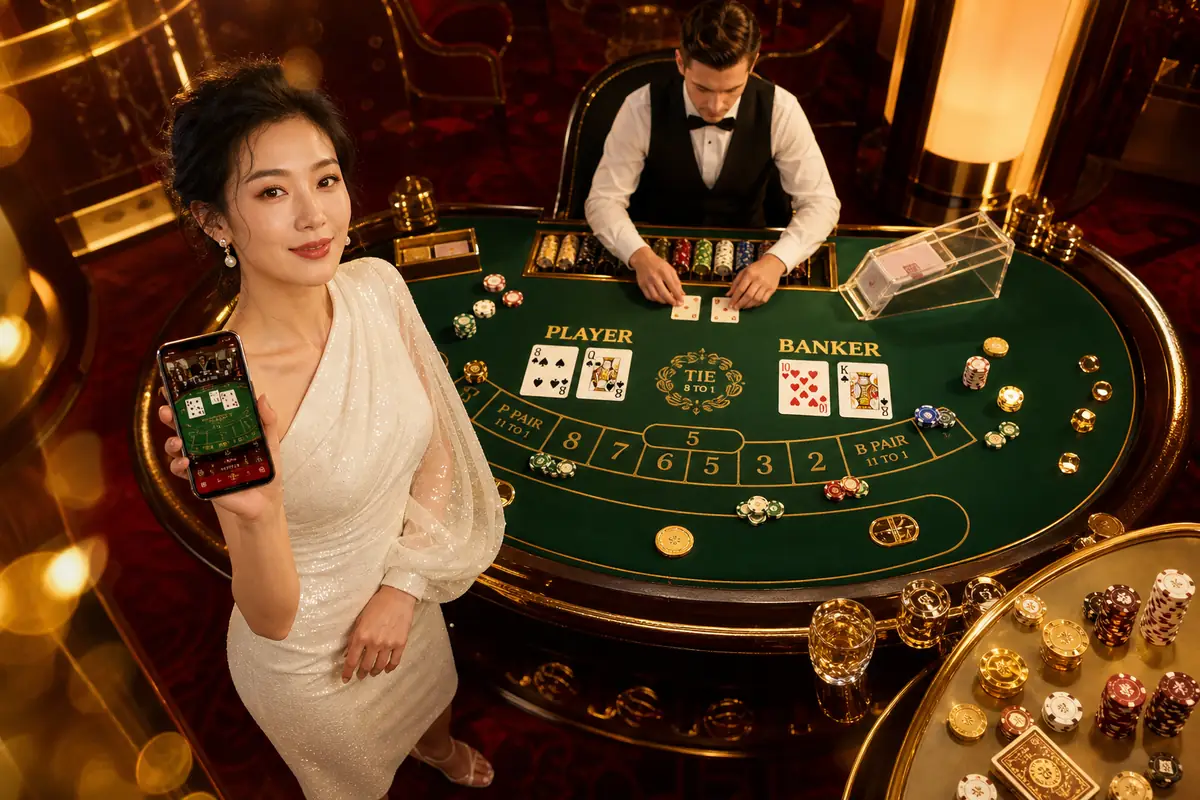 igkbet Casino baccarat langsung suasana meja